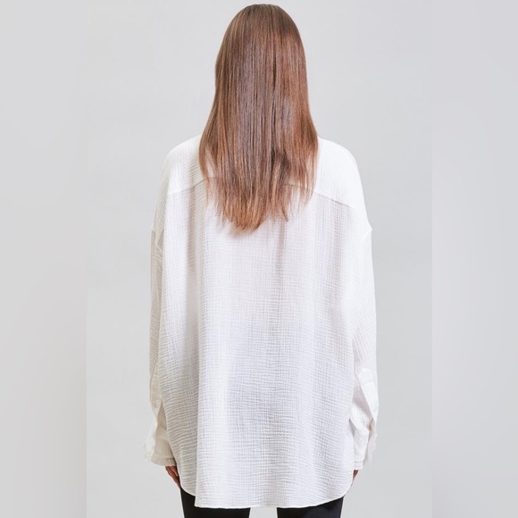 R13 Drop Neck Tuxedo Workshirt. Size XS - Picture 6 of 11